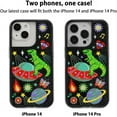 thumbnail image 4 of ZERO GRAVITY Cosmic Ride Phone Case for iPhone 14 & 14 Pro - Clear Phone Case with Embroidered Design, Shockproof Protective Clear Case with Raised Corners - Drop Tested, 360 Protection, 4 of 7
