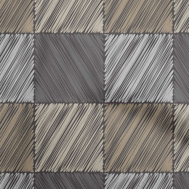 oneOone Cotton Jersey Gray Fabric Stripes Craft Projects Decor Fabric Printed By The Yard 58 Inch Wide