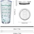 thumbnail image 6 of Granddaughter Gifts From Grandma Stainless Steel Tumbler 20oz - Never Forget I Love You - Juice Mug Cup Granddaughter Gifts For Granddaughter Birthday Back to School Graduation Christmas Gifts, 6 of 6