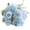 Blue, variant on Faux Floral Arrangement Bouquet for Home Decor, Realistic Artificial Flowers for Wedding Centerpiece, Elegant Silk Floral Decor for Table Top, Pink