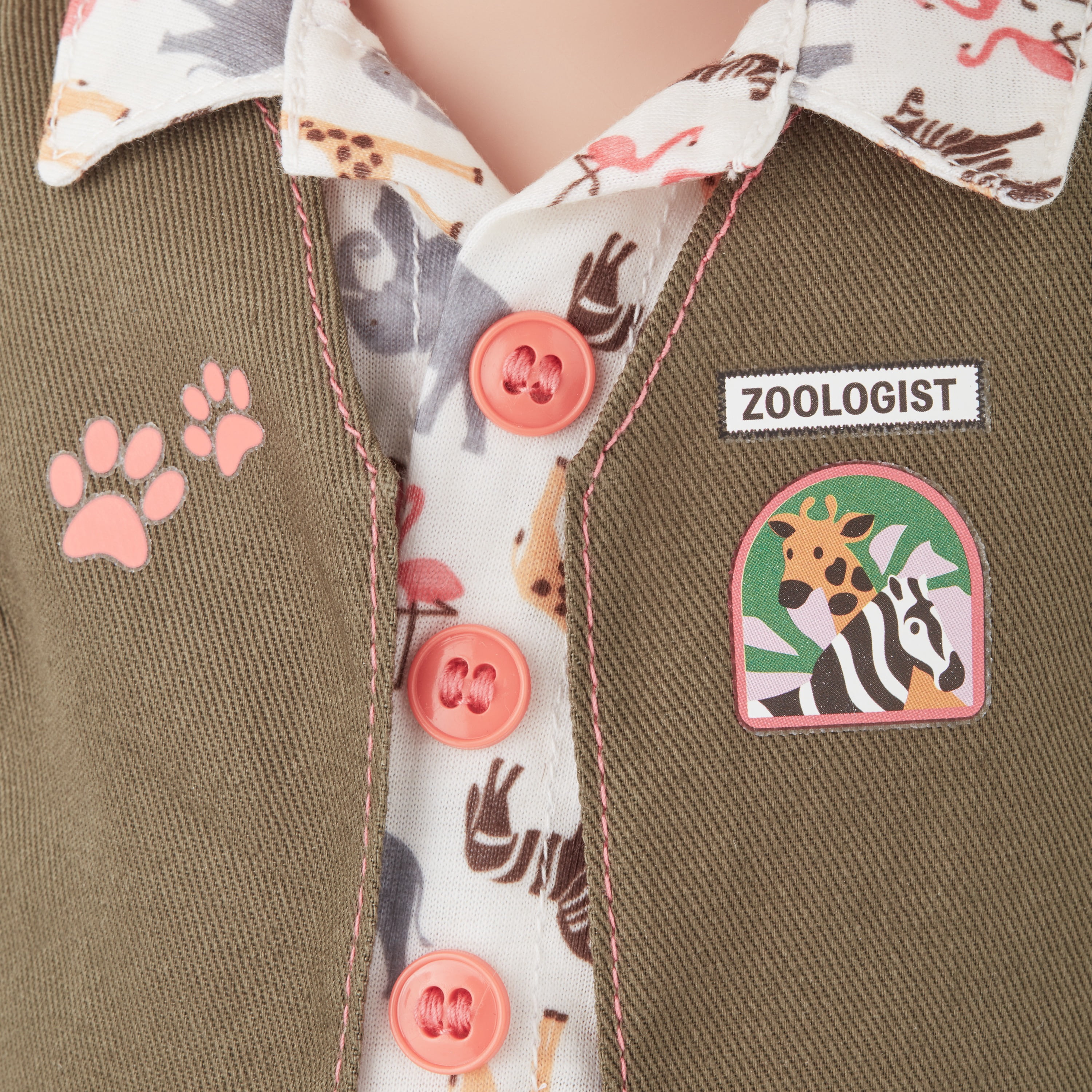 My Life As Poseable Zoologist 18" Doll, Blonde Hair, Gray Eyes, Light Skin Tone