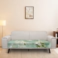 thumbnail image 2 of Renewold Elegant Flower Green Stretch Couch Seat Cushion Cover Separate Sofa Seat Cushion Cover Flexibility Loveseat Seat Cover Washable Stay in Place for Dogs, Cats, M, 2 of 5
