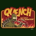 thumbnail image 2 of Men's The Simpsons Godzilla Homer Quench the Thirst Monster Graphic Tee Dark Green 3X Large, 2 of 5