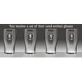 thumbnail image 2 of McGrane Irish Coat of Arms Tavern Glasses - Set of 4 (Sand Etched), 2 of 3