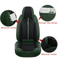 thumbnail image 6 of Tuqiang Car Seat Covers Leather for lincoln for MKC 2014-2019 Water-Resistant 5-Seat Covers Complete Set Black and Green, 6 of 7
