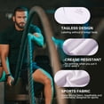 thumbnail image 4 of 2 Pack Men's Quick Dry Workout T-Shirts Short Sleeve Activewear Moisture Wikcing Gym Running Tee Shirts Breathable Tee Top, Black & White, L, 4 of 8