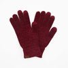 thumbnail image 6 of C.C Quad Collection Women's Chenille Winter Warm Touch Screen Gloves, Burgundy, 6 of 7