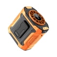 thumbnail image 4 of Ventilador de cintura portátil ajustable de 100 velocidades, recargable, función de iluminación LED para Naranja, 4 of 9