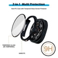 thumbnail image 3 of AYAMAYA for Samsung Galaxy Watch 8 Screen Protector Case with Tempered Glass, HD Full Protection Hard PC Case Anti Scratch for Galaxy Watch 8 40mm, Black, 3 of 8
