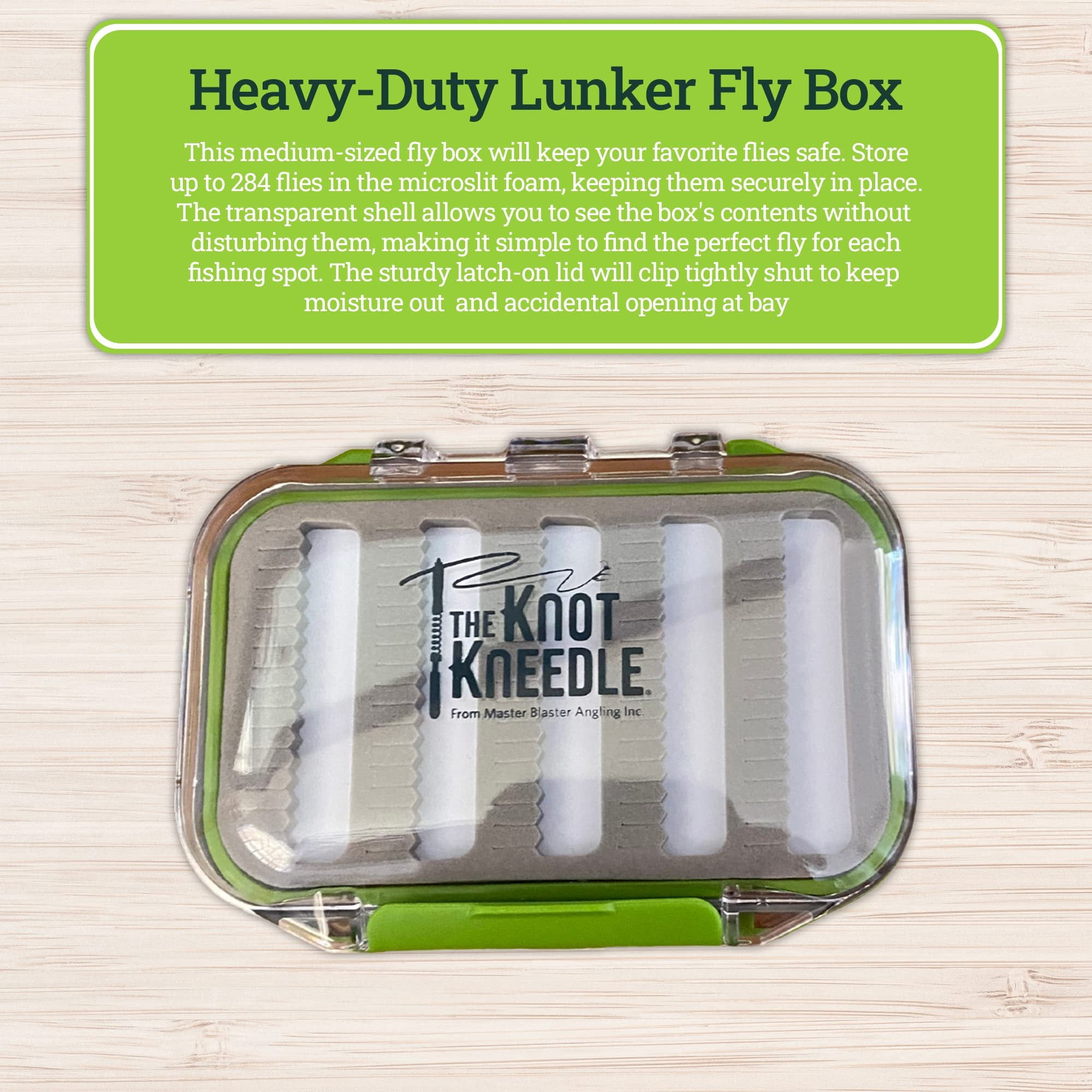 KNOT KNEEDLE Catch Midge Bundle 2 Epic, Fishing Accessories of 2 Zingers, Fly Straightener, Fly Fishing Box, Fishing Knot Tying Tool Tie 25+ Basic and Advanced Knots - 5-Piece Bundle