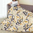 thumbnail image 6 of Sikiie Snake And Floral Ultra-Soft Micro flannel Blanket Luxury All Seasons Warm Blanket for Bedding Sofa and Travel (4 sizes)-50"x40", 6 of 7