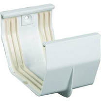Amerimax T0505 Gutter Connector, Vinyl, White