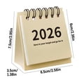 thumbnail image 3 of TFYZYY Mini Small Desk Calendar 2025-2026 Portable Planner Countdown Calendar Compact Table Decorations for Office Home Daily Scheduling Organizing, 3 of 6