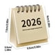 thumbnail image 3 of Mini Desk Calendar | Unprinted Tear-Off Wind Countdown Planner | Triangular Foldable | Double Binding | Paper Construction | Vertical Size 7.5x6.5x3.5cm | Desktop Organizer | Portable Schedule, 3 of 6