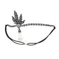 thumbnail image 4 of 1920 Great Headband Crystal Charleston Prom nupcial - Negro, Jinwen Diadema Flapper de los años 20, 4 of 8