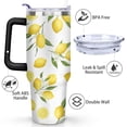 thumbnail image 3 of Lemon 40oz Stainless Steel Vacuum Insulated Tumbler with Lid and Straw Gifts for Mom Friend Sister Grandma, 3 of 7