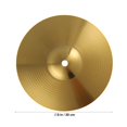 thumbnail image 4 of HLONK Kit de Batterie Cymbale Hi-hat Qualité Sonore Cuivre Laiton Crash Ride Cymbals Pièces Enfant, 4 of 6
