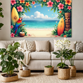 thumbnail image 5 of Tropical Design Beach Banner Hawaiian Surfboard Luau Decoration for Summer Party Outdoor Event, 5 of 7