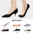 thumbnail image 6 of No Show Socks Womens Liner Socks Ultra Low Cut Non Slip Invisible Socks for Flats, 6 of 7