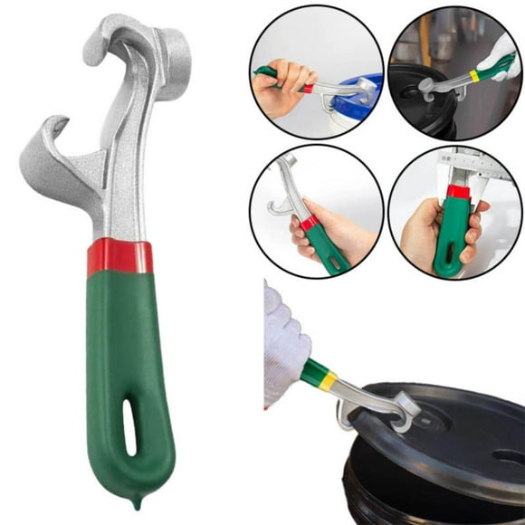 1*Wrench Barrel Opener Clearance! Bottle&Can Openers Aluminum Can Opener Tool 5 Gallon 8.5 Inch Paint Can Opener Metal Can Opener Lid Opener Tool Non Slip Rubber Handle for Home Industrial Use