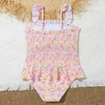 thumbnail image 6 of IROINNID Toddler Baby Girl One Piece Swimsuit Strap Sleeveless Bathing Suit Backless Swimwear Kids Summer Beach Wear2-299T, 6 of 7