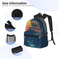 thumbnail image 3 of Disketp Palm Trees Mochila Ligera Clásica con Múltiples Bolsillos, Mochila Casual para Hombre y Mujer, Ideal para Escuela, Trabajo y Viajes, 3 of 6
