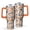 Dark-orange-2, variant on Leopard Print 40oz Tumbler– Stainless Steel Insulated Tumbler with Handle and Straw, Large Capacity Travel Cup for Hot & Cold Drinks