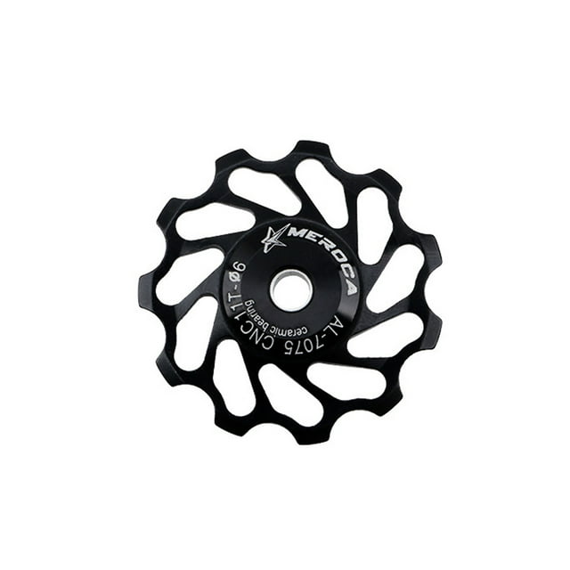 Soidarity Desviador trasero de 11T y 13T, cojinete de cerámica, rueda de procesamiento CNC suave, guía de positiva/negativa, negro, 11T Type3 NO3 Soidarity OD024318-01