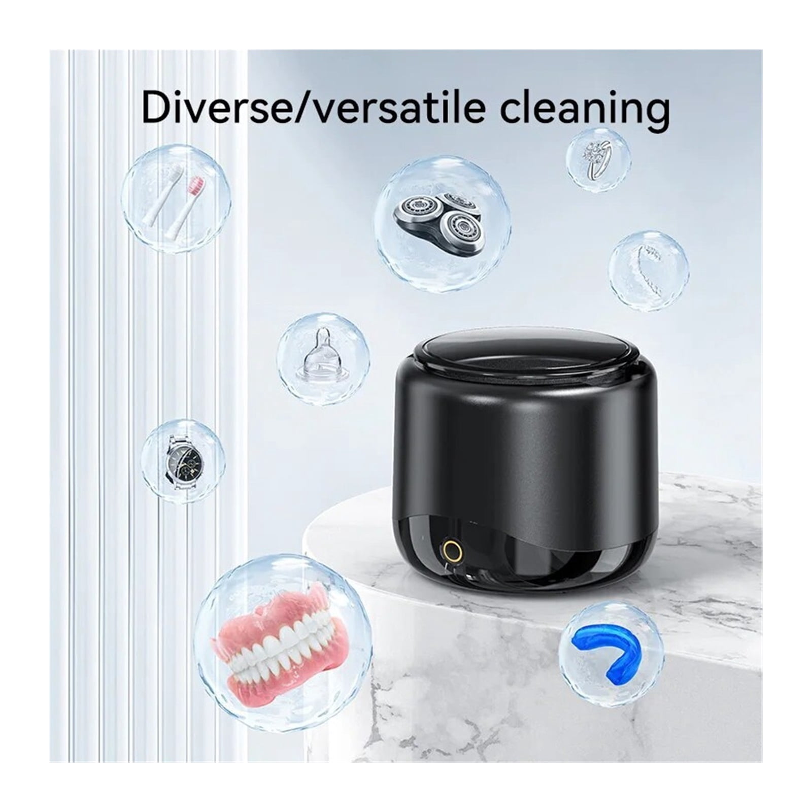 Ultrasonic Cleaner for Dentures 42-45KH Professional Ultrasonic Cleaning Machine for All Jewelry Watche Household Washer