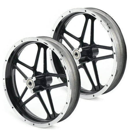 Front Rear 2.50-10 Tire Rim Hub Assembly Wheel for Stroke 49-50cc Electric Scooters  E-Bike  Mini Pocket Bike  Mini Pit Dirt Bike