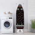 thumbnail image 4 of HELLHERO Ironing Board Cover with Elastic Edge Replacement Elastic Edge Hook & Loop Straps Ironing Board Protector Cover for Women Candy Cane Christmas Tree Pattern, 4 of 6