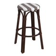 thumbnail image 1 of Butler Specialty Company Tobias Round Rattan 30" Bar Stool -White & Brown Stripe, 1 of 7