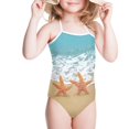 thumbnail image 2 of Kuiaobaty Sea Beach Shell Toddler Girl Bathing Suit Lightweight, Summer Kids Swimsuits for Girls Bikini Sleeveless, Breathable One Piece Kids Swimsuit Girls 9-10, 2 of 5