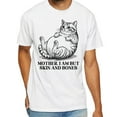 thumbnail image 2 of Mother I Am But Skin and Bones Cat T-Shirt – Funny Starving Cat Meme Graphic Tee (2), 2 of 5