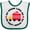 White and Green, variant on Inktastic My Memaw Loves Me Boys or Girls Baby Bib