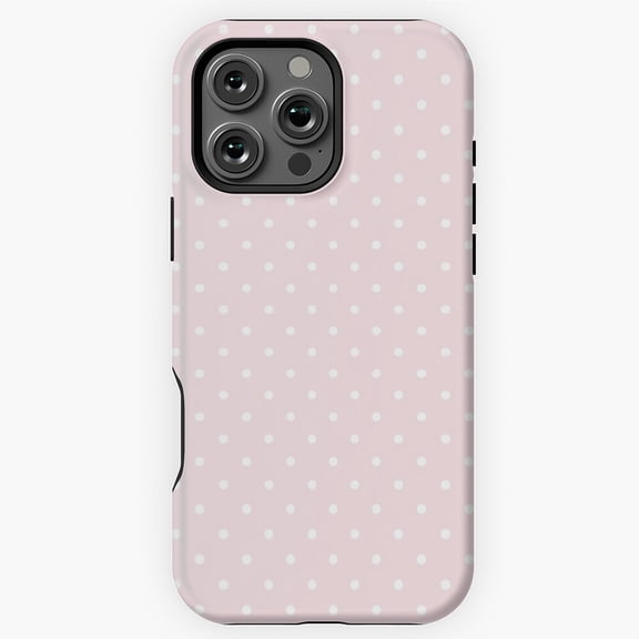 Pastel Pink Polka Dot Phone Case for iPhone 16 15 14 13 12 11 Pro Max M890158