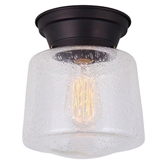 IFM623A08ORB Canarm Inc Mill - 1 Light Flush Mount-9.25 Inches Tall and 8 Inches Wide