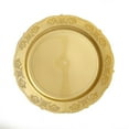 thumbnail image 2 of BalsaCircle 10 Gold 10" Plastic Salad Plates Gold Trim Wedding Party Catering Tableware, 2 of 8