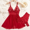 thumbnail image 7 of Babydoll Lingerie for Women Floral Lace Chemise Boudoir Outfits Strap Ruffle Sleepwear, 7 of 7