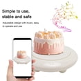 thumbnail image 6 of YAHHU 6.3" Automatic Music‑Powered Cake Turntable – Easy One‑Button Control, ABS Build, Versatile Display for Cakes, Sushi & Gifts, 6 of 11