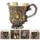 thumbnail image 3 of EeaseMX 1 copa de vino retro para fiesta, cáliz de vino tinto, copa de champán vintage, elegante copa de metal., 3 of 5