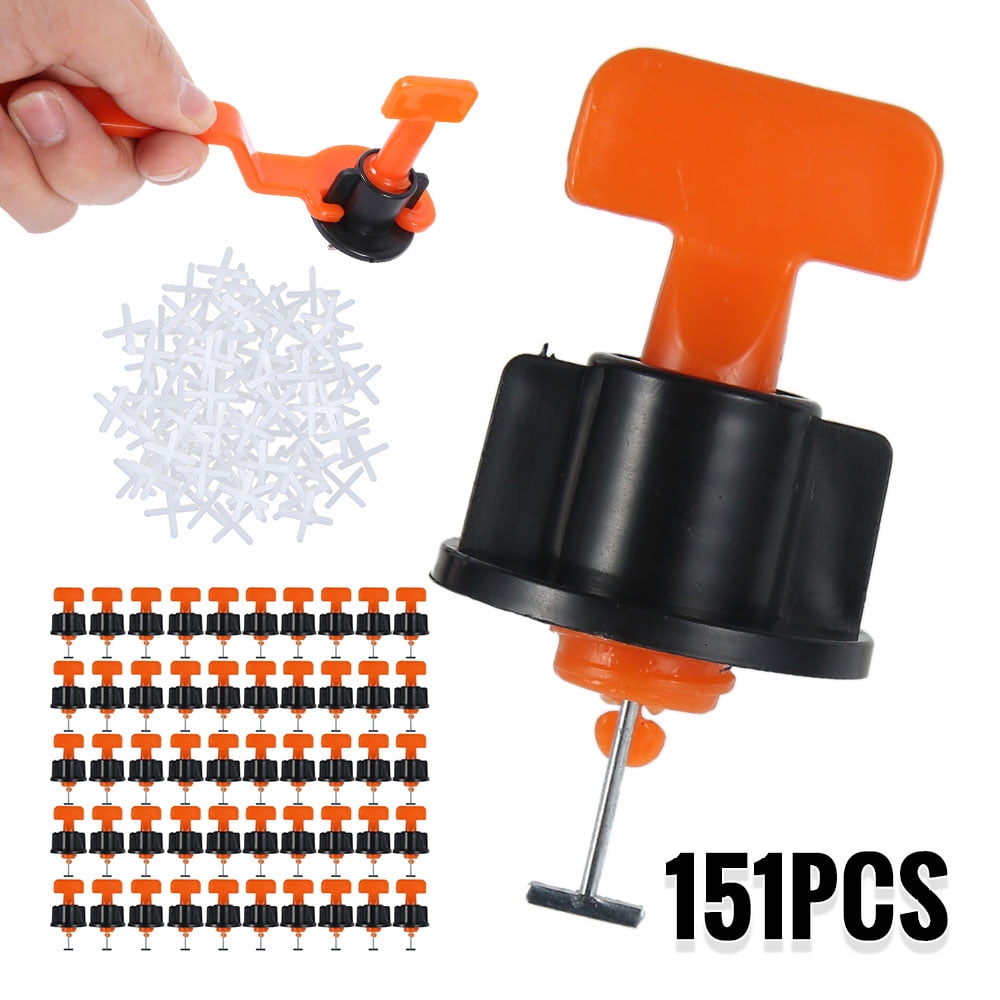 HOT 100PCS Floor Wall Tile Leveler Construction Reusable Leveling System Tools