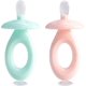thumbnail image 1 of ZHAOCHENG Cepillo de dientes de entrenamiento para bebés para la dentición con ventosas, fijo, de silicona sin BPA, para el cuidado de las encías de los bebés pequeños, 1 of 5