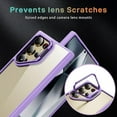 thumbnail image 2 of for Samsung Galaxy S24 Ultra Case Clear Shockproof Anti-Scratch Cover Protect Camera Lens Samsung Galaxy S24 Ultra Phone Case with Ring Stand Slim Black Rugged Heavy Duty (Purple), 2 of 14