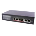 thumbnail image 1 of axGear PoE Commutateur de Réseau Injecteur d'Alimentation 10/100 m 4 Ports + 2 Ports Alimentation par Ethernet, 1 of 3