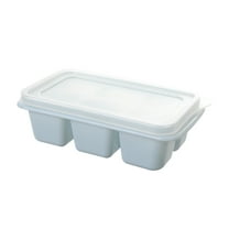 SDJMa Ice Cube Trays for Freezer - Mini Ice Cube Trays with Lid & Easy-Release Silicone Bottom, Stackable Small Ice Cube Molds