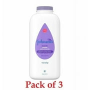 Johnson's Baby Powder Diaper Rash w/ Lavender & Chamomile, 15oz, 3-Pack