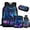 Wolf Purple Flower, variant on Jeiento Wolf Backpack for Boys with Lunch Box Pencil Case Water Bottle Book Bag for Kids 8-12 Middle Elementary School Bag Purple Flower Shoulder Bag