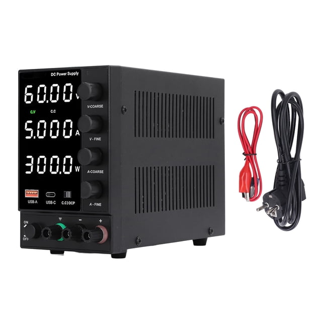 DC Power Supply DPS3010U Desktop Adjustable Switching Regulated Power Supply 0 to 30V 0 to 10A with Encoder Adjustments Knob EU Plug AC230V
