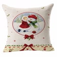 thumbnail image 2 of Pillow Covers, Christmas Couch Throw Pillow Covers 18”x18” Merry Christmas Decorations for Home Cotton Linen Pillow Cases Home Decor for Sofa, 2 of 2